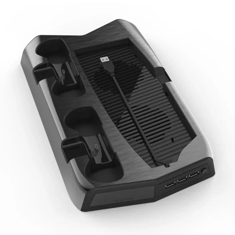 Base Multi-funções com Ventoinha de Arrefecimento e Bandeja de Armazenamento para PS5 De / UHD KJH P5-010-2, KJH P5-010-2