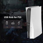 Adaptador Hub Expansor USB 6 em 1 KJH P5-008 para PS5, KJH P5-008