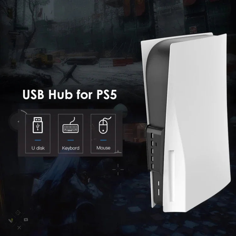 Adaptador Hub Expansor USB 6 em 1 KJH P5-008 para PS5, KJH P5-008