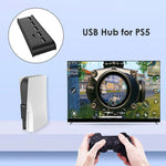 Adaptador Hub Expansor USB 6 em 1 KJH P5-008 para PS5, KJH P5-008