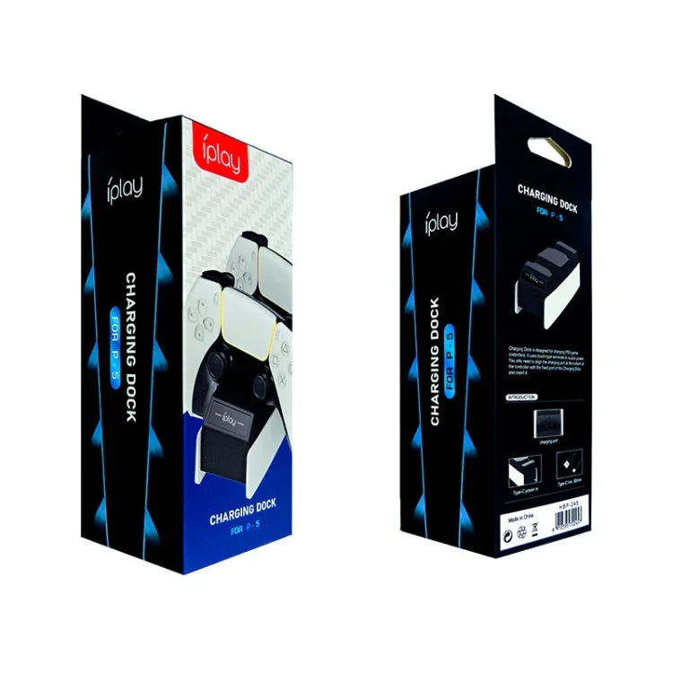 Carregador Duplo para Comandos de Jogo iPlay HBP-245 para PS5, HBP-245