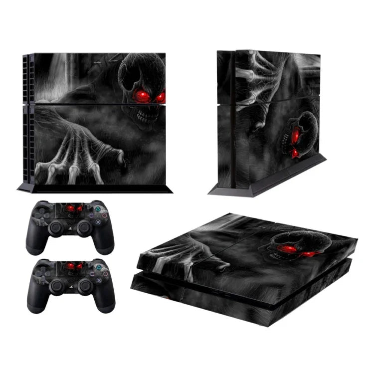 Autocolante de Filme Protetor de Cor Fashion Padrão Dark Devil para Sony PS4, Padrão Dark Devil