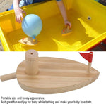 Brinquedos de Madeira para Bebé Barco Balão Barco Movido a Balão Brinquedos de Banho de Madeira para Crianças, Barco Balão de Madeira