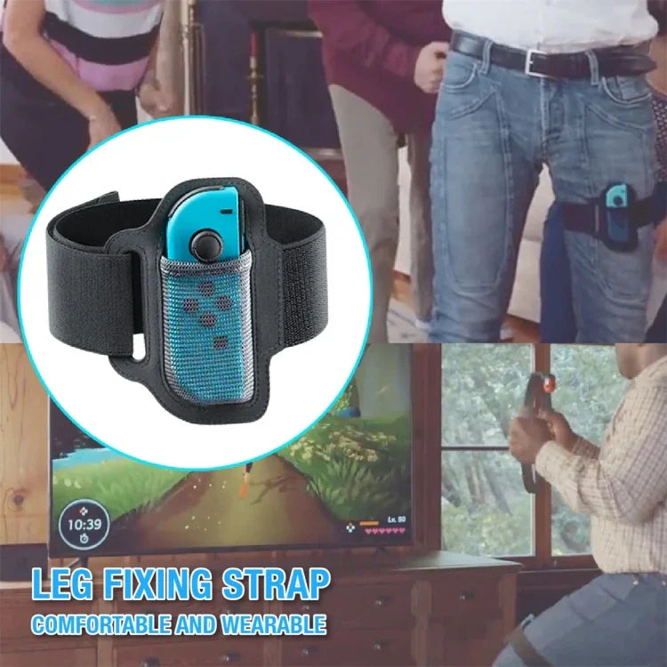 ipega GP-319 Para Switch Joy-Con Pegas Ajustáveis para Comando de Jogo Correias Fixadoras para Pernas + Conjunto de Capa de Tecido, GP-319