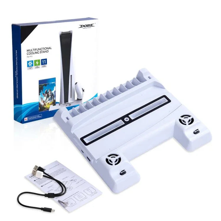 DOBE TP5-0593 Suporte Multifuncional com Armazenamento para Discos de Jogo para PS5, TP5-0593