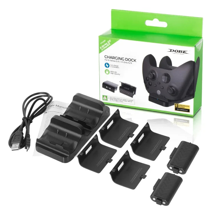 DOBE TYX-532X Base de Carregamento Estação de Carregamento Dupla com Bateria para Xbox Series, DOBE TYX-532X