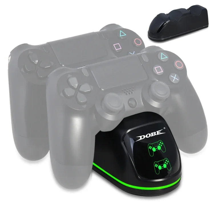 DOBE TP4-1781 Comando Sem Fios com Base de Carregamento Duplo LED para PS4 / Slim / Pro, TP4-1781