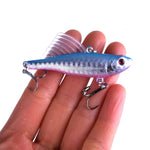 Iscas de Pesca de Afundamento Rápido HENGJIA 6,5cm/17,2g Kit de Iscas VIB com Asas, PE016-X