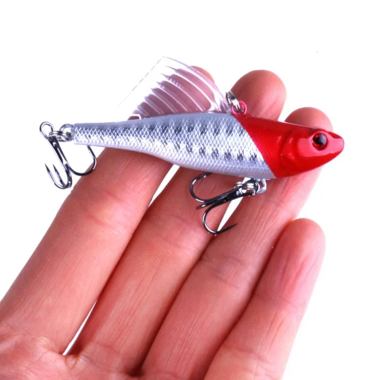 Iscas de Pesca de Afundamento Rápido HENGJIA 6,5cm/17,2g Kit de Iscas VIB com Asas, PE016-X
