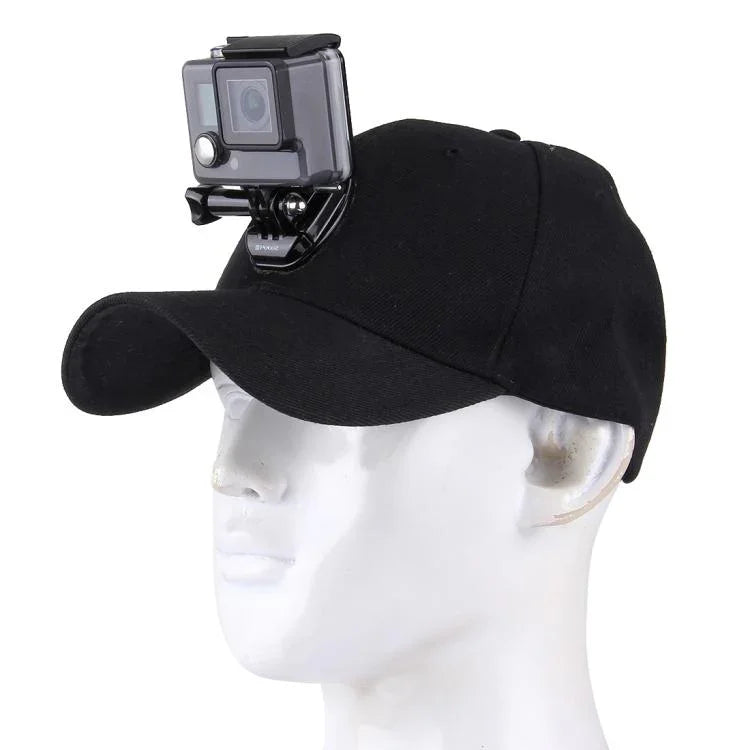 Chapéu de Sol Exterior Topi Boné de Basebol com Suporte para Câmara para GoPro & SJCAM & Xiaomi Xiaoyi Câmara de Ação Desportiva