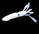 Iscas de Pesca Artificiais de Plástico Macio HENGJIA 5 Peças, Iscas Biónicas de Lula, Comprimento: 9 cm, Luminosas, Tubo Colorido