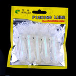 Iscas de Pesca Artificiais de Plástico Macio HENGJIA 5 Peças, Iscas Biónicas de Lula, Comprimento: 9 cm, Luminosas, Tubo Colorido