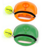 Conjunto de Treinador de Ténis Base de Rebatimento Ferramenta de Treino de Autoestudo Equipamento de Exercício Desportivo com Bola para Iniciantes, Entrega de Cor Aleatória, Treinador de Ténis