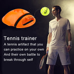 Conjunto de Treinador de Ténis Base de Rebatimento Ferramenta de Treino de Autoestudo Equipamento de Exercício Desportivo com Bola para Iniciantes, Entrega de Cor Aleatória, Treinador de Ténis