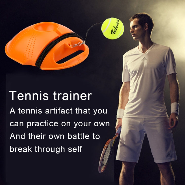 Conjunto de Treinador de Ténis Base de Rebatimento Ferramenta de Treino de Autoestudo Equipamento de Exercício Desportivo com Bola para Iniciantes, Entrega de Cor Aleatória, Treinador de Ténis