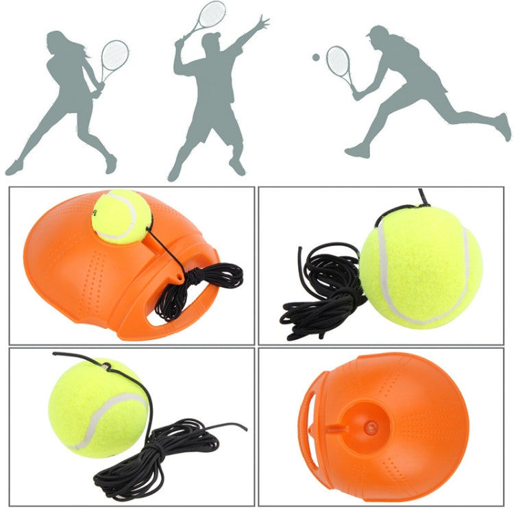 Conjunto de Treinador de Ténis Base de Rebatimento Ferramenta de Treino de Autoestudo Equipamento de Exercício Desportivo com Bola para Iniciantes, Entrega de Cor Aleatória, Treinador de Ténis