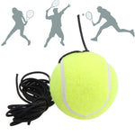 Conjunto de Treinador de Ténis Base de Rebatimento Ferramenta de Treino de Autoestudo Equipamento de Exercício Desportivo com Bola para Iniciantes, Entrega de Cor Aleatória, Treinador de Ténis