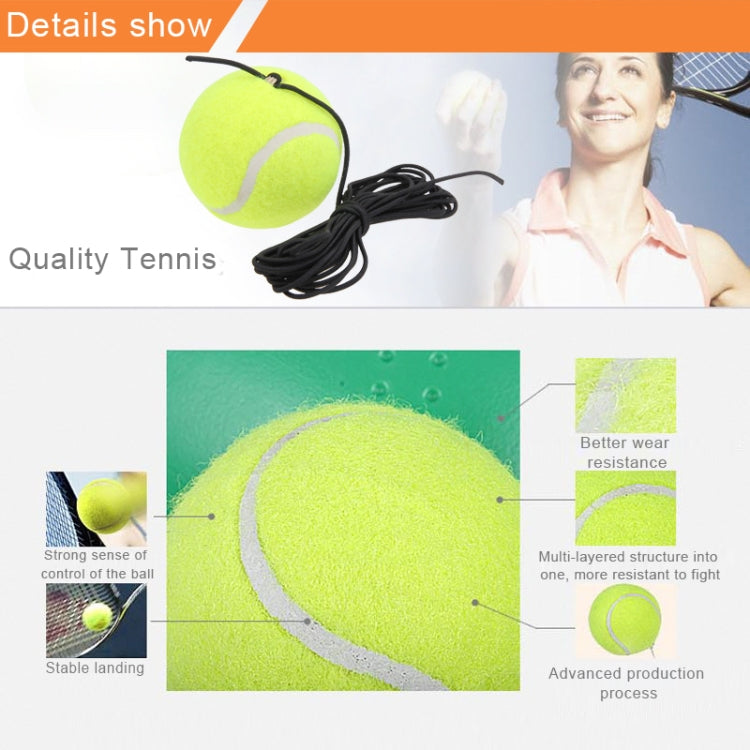 Conjunto de Treinador de Ténis Base de Rebatimento Ferramenta de Treino de Autoestudo Equipamento de Exercício Desportivo com Bola para Iniciantes, Entrega de Cor Aleatória, Treinador de Ténis