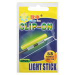 5 Pacotes OCEAN SUN Flutuador Luminoso Clip-On Vara de Pesca Luz Noturna, SS, Para Ponta de Vara 0.6-1.4mm, Clip-On, SS