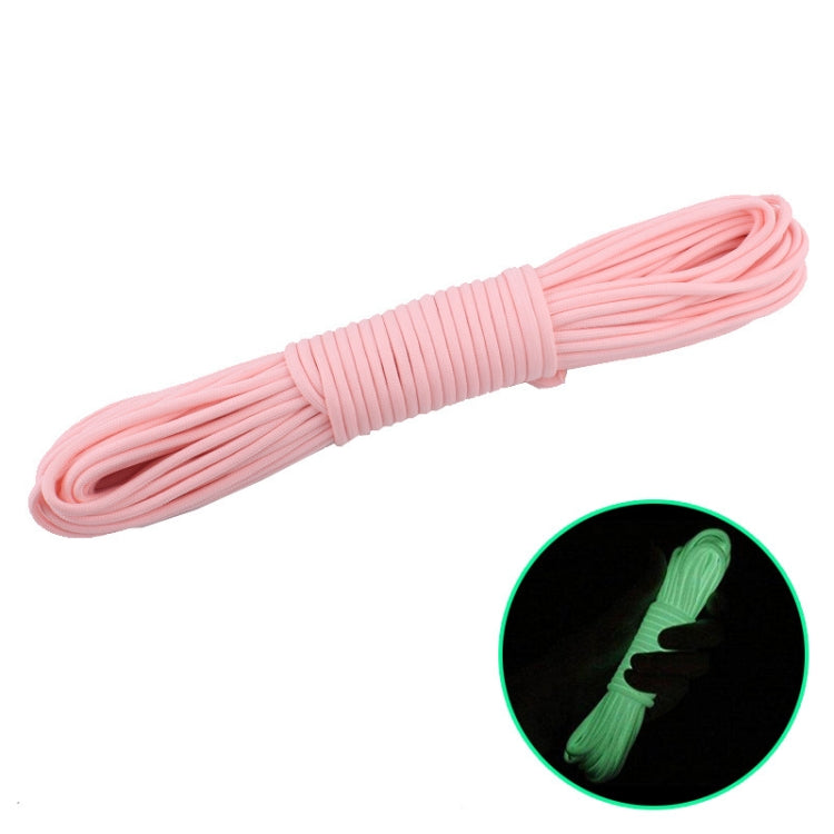 Corda Fluorescente de Escalada para Camping ao Ar Livre Nylon+Poliéster 9 Núcleos 20m, Branco 20m, Amarelo 20m, Rosa 20m, Verde 20m