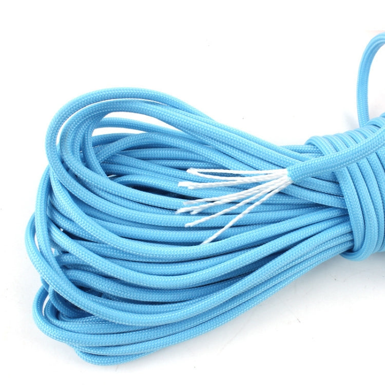Corda Fluorescente de Escalada para Camping ao Ar Livre Nylon+Poliéster 9 Núcleos 20m, Branco 20m, Amarelo 20m, Rosa 20m, Verde 20m