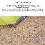 Corda Fluorescente de Escalada para Camping ao Ar Livre Nylon+Poliéster 9 Núcleos 20m, Branco 20m, Amarelo 20m, Rosa 20m, Verde 20m