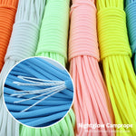 Corda Fluorescente de Escalada para Camping ao Ar Livre Nylon+Poliéster 9 Núcleos 20m, Branco 20m, Amarelo 20m, Rosa 20m, Verde 20m