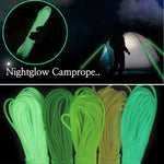 Corda Fluorescente de Escalada para Camping ao Ar Livre Nylon+Poliéster 9 Núcleos 20m, Branco 20m, Amarelo 20m, Rosa 20m, Verde 20m