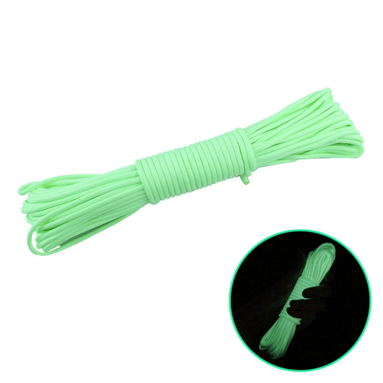 Corda Fluorescente de Escalada para Camping ao Ar Livre Nylon+Poliéster 9 Núcleos 20m, Branco 20m, Amarelo 20m, Rosa 20m, Verde 20m