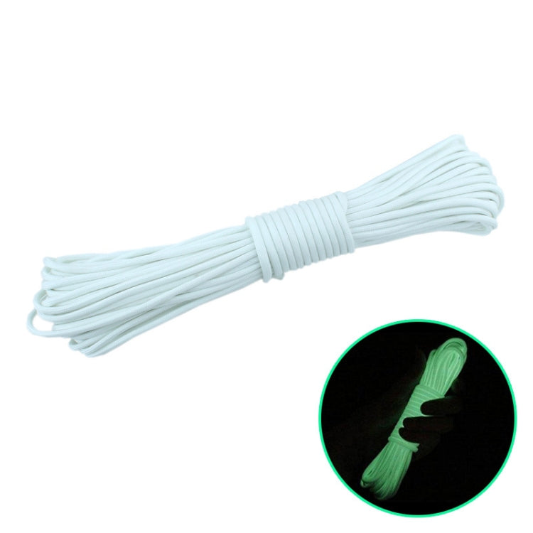 Corda Fluorescente de Escalada para Camping ao Ar Livre Nylon+Poliéster 9 Núcleos 20m, Branco 20m, Amarelo 20m, Rosa 20m, Verde 20m