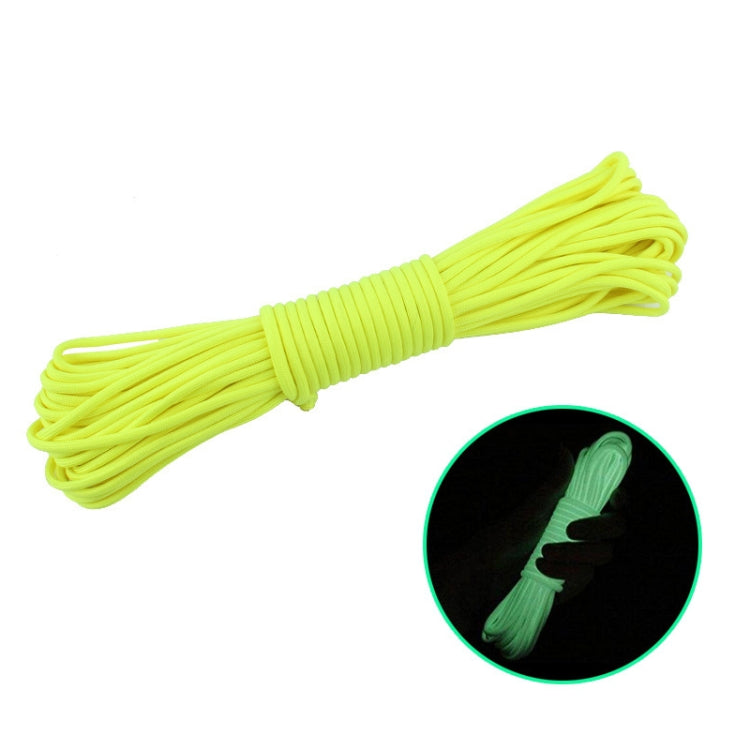 Corda Fluorescente de Escalada para Camping ao Ar Livre Nylon+Poliéster 9 Núcleos 20m, Branco 20m, Amarelo 20m, Rosa 20m, Verde 20m