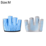 Luvas de Yoga com Meio Dedo Protetor de Palma Antiderrapante para Ginásio, Tamanho: M, Circunferência da Palma: 18cm, Tamanho: M