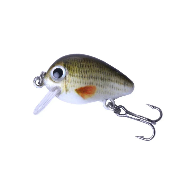 HENGJIA 5 Peças Iscos de Pesca Luya Rock 2.7cm/1.5g Kit Biónico com Caixa Plástica, Box008