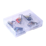 HENGJIA 5 Peças Iscos de Pesca Luya Rock 2.7cm/1.5g Kit Biónico com Caixa Plástica, Box008