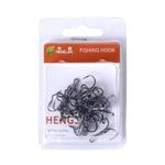 HENGJIA 20 unidades Anzóis Triplos de Pesca Clássicos em Aço de Alto Carbono Preto, 10# FH022