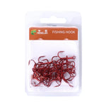 HENGJIA 20 unidades Anzóis Triplos de Pesca Clássicos em Aço de Alto Carbono Vermelho, 8# FH023