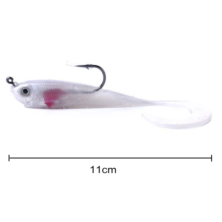 HENGJIA SO050-1 5 PCS 11cm/16g Luya Fishing Lure Fishing Gear Sea Bass Soft Fish with Hook, SO050-2, SO050-1, SO050-5, SO050-4