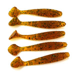 HENGJIA SO0205P 5 unidades Isco Artificial de Pesca Macio com Cauda de Parafuso 8cm/5g, SO0205P