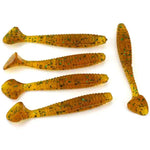 HENGJIA SO0205P 5 unidades Isco Artificial de Pesca Macio com Cauda de Parafuso 8cm/5g, SO0205P