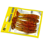 HENGJIA SO0205P 5 unidades Isco Artificial de Pesca Macio com Cauda de Parafuso 8cm/5g, SO0205P