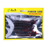 HENGJIA SO0215P 5 unidades Isco Artificial de Pesca Macio com Cauda de Parafuso 7,5cm/5,5g, SO0215P