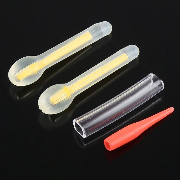 10 Pacotes de Bastões Luminosos em Forma de Lâmpada OCEAN SUN para Pesca Noturna, Visibilidade: 25m, Tamanho: 3,0 x 25mm, Forma de Lâmpada, Visibilidade: 25m