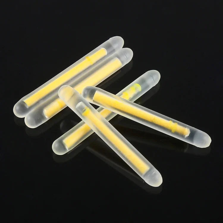 10 Pacotes OCEAN SUN Bastão Luminoso Flutuante para Pesca Noturna, Visibilidade: 15m, Tamanho: 3,0 x 25mm, Visibilidade: 15m (5 unidades)