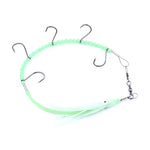 Faca de Pesca HENGJIA 32cm/7g, Fio para Peixe, Luz Noturna Luminosa, Gancho para Polvo e Lula com 5 Ganchos