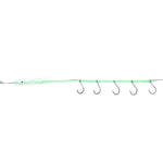 Faca de Pesca HENGJIA 32cm/7g, Fio para Peixe, Luz Noturna Luminosa, Gancho para Polvo e Lula com 5 Ganchos