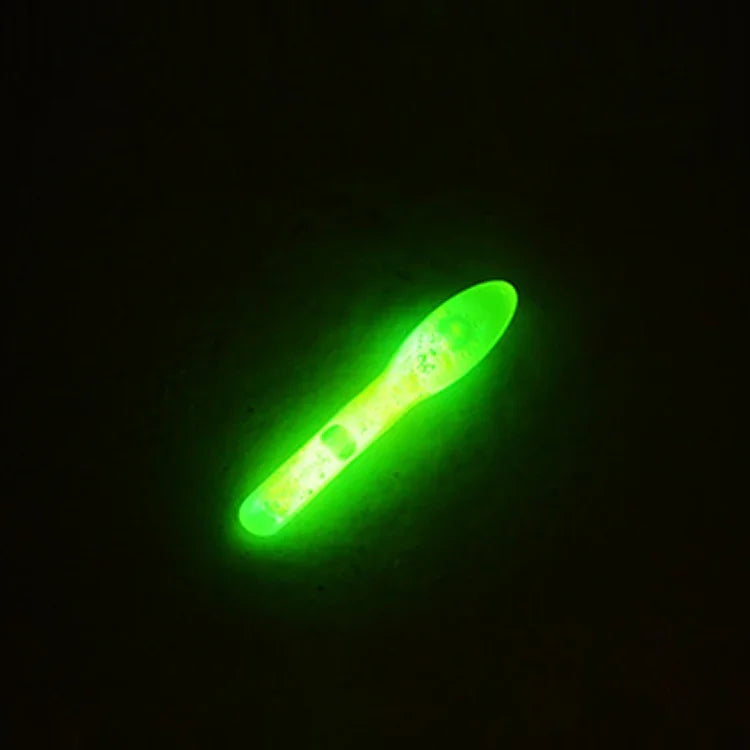 10 Pacotes Bastão Luminoso Flutuante em Forma de Lâmpada para Pesca Noturna, Visibilidade: 30m, Tamanho: 3,0 x 25mm, Forma de Lâmpada, Visibilidade: 30m