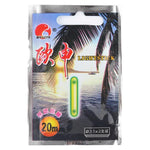 10 Pacotes OCEAN SUN Bastão Luminoso Flutuante para Pesca Noturna, Visibilidade: 20m, Tamanho: 3,5 x 30mm, Visibilidade: 20m