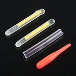 10 Pacotes OCEAN SUN Bastão Luminoso Flutuante Ultrafino para Pesca Noturna, Visibilidade: 15m, Tamanho: 2,2 x 20mm, Ultrafino, Visibilidade: 15m