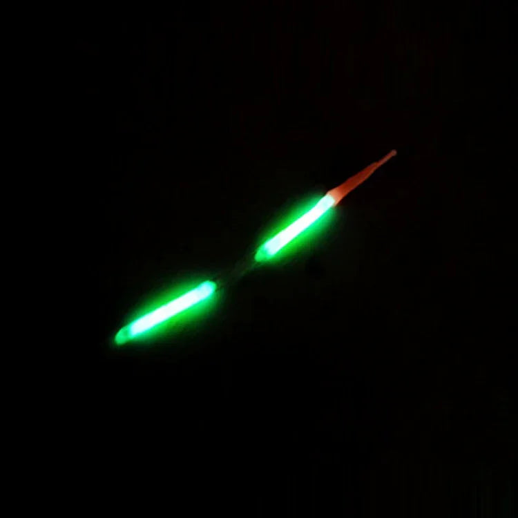 10 Pacotes OCEAN SUN Bastão Luminoso Flutuante Ultrafino para Pesca Noturna, Visibilidade: 15m, Tamanho: 2,2 x 20mm, Ultrafino, Visibilidade: 15m