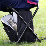 Outdoor Portable Folding Camping Chair Light Fishing Beach Chair Stainless Steel Pipe Folding Chair with Ice Bag, Stainless Steel Folding Chair(Black), Stainless Steel Folding Chair(Green), Stainless Steel Folding Chair(Blue)                           ...